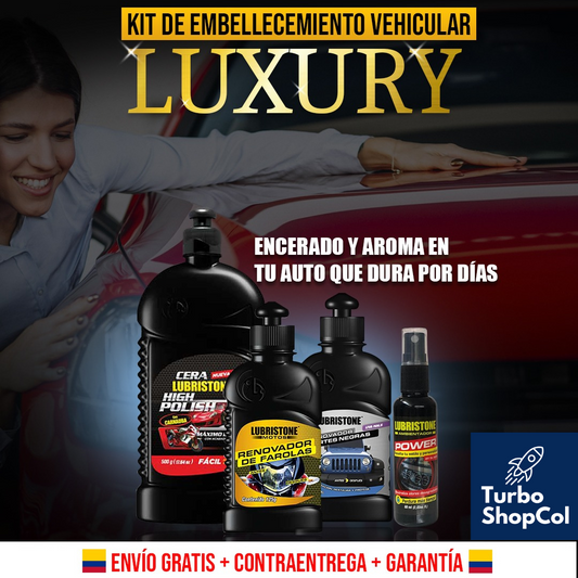 Kit Luxury de embellecimiento vehicular + Paño de microfibra